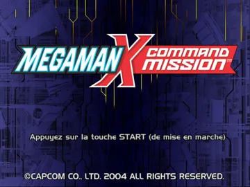 Mega Man X - Command Mission screen shot title